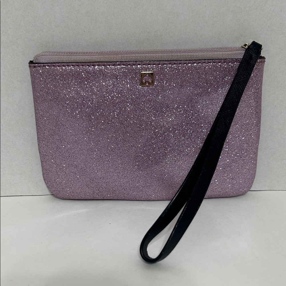 Kate Spade Glitter Zip Pouch - Purple - Picture 3 of 8